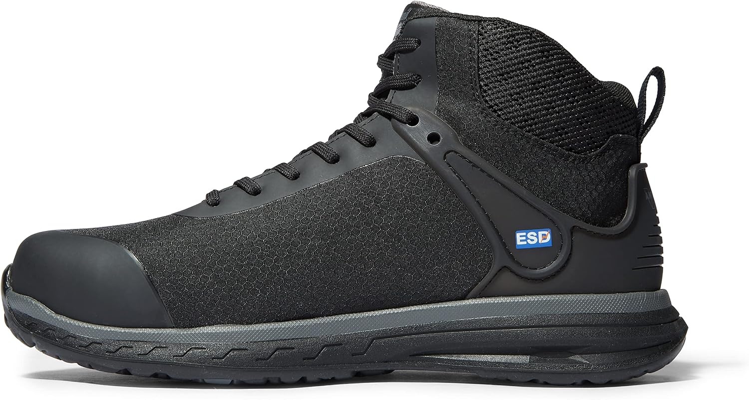 Timberland PRO Men’s Drivetrain Mid Composite Safety Work Shoes(Black)