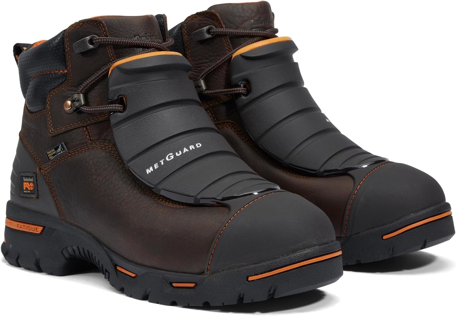 Timberland PRO Men’s 6 Endurance Steel Toe Met-Guard Puncture Resistant SR Boot(Brown-2024 New)