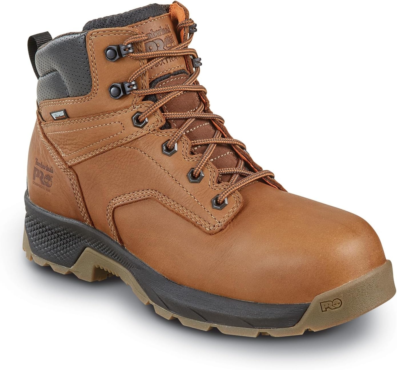 Timberland PRO Men’s 6 TiTAN EV MaxTRAX Composite Toe Waterproof Boot(Potting Soil)