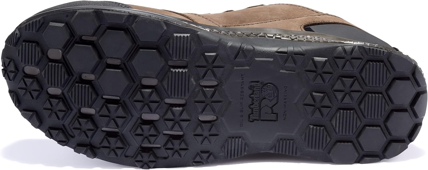 Timberland PRO Men’s Reaxion Composite Safety Toe Waterproof Industrial Hiker Work Shoe(Brown/Green)