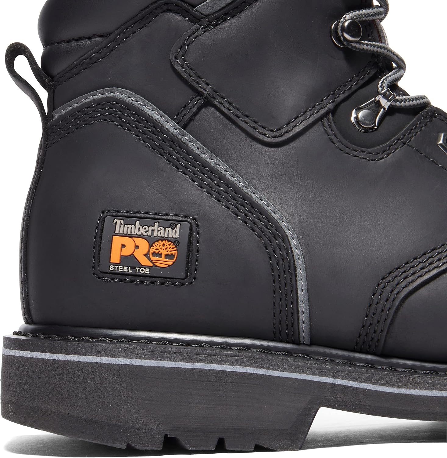 Timberland PRO Men’s Pit Boss 6 Inch Steel Safety Toe Industrial Work Boot(Black V1)