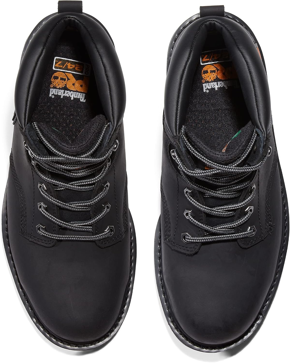 Timberland PRO Men’s Pit Boss 6 Inch Steel Safety Toe Industrial Work Boot(Black V1)