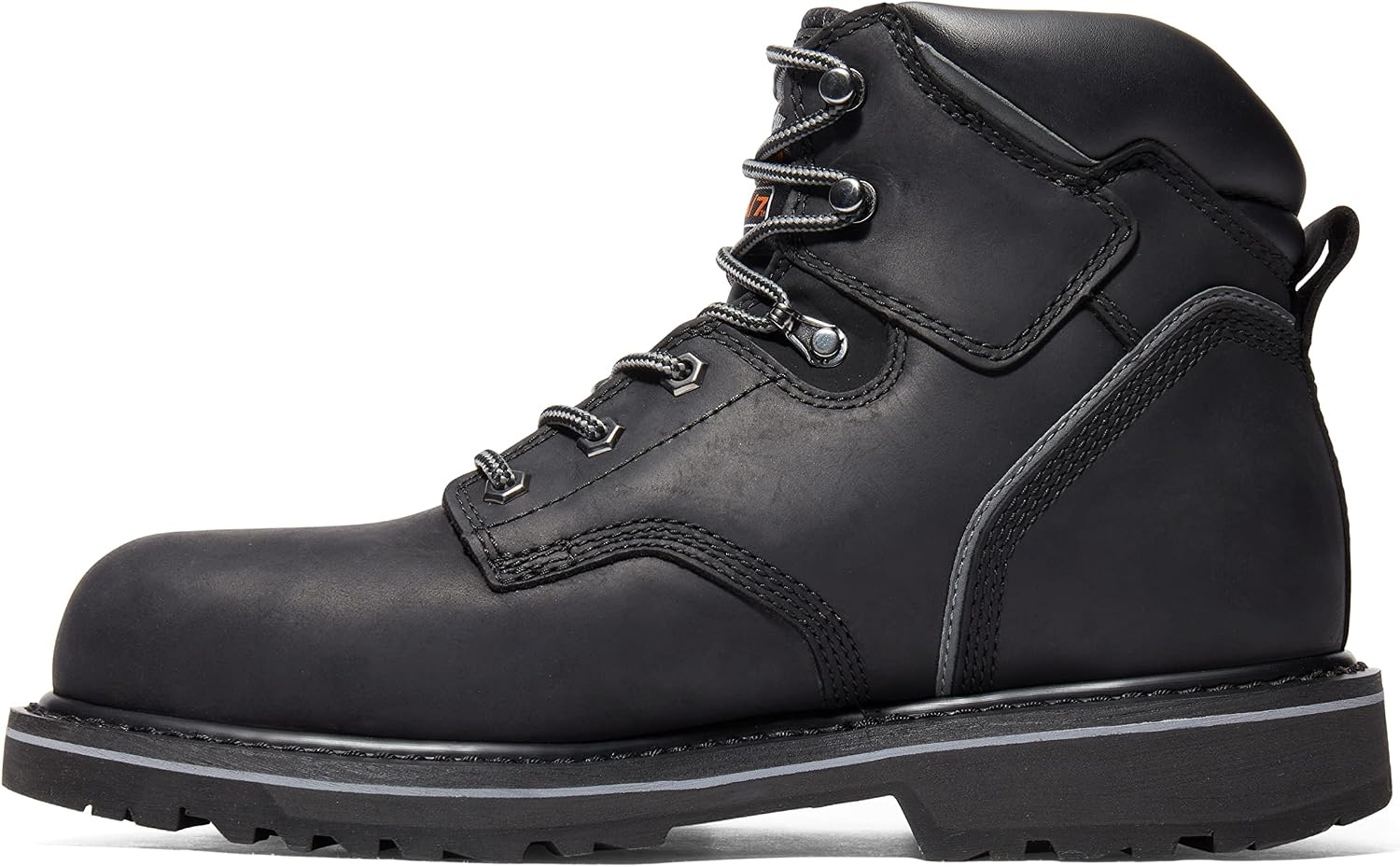 Timberland PRO Men’s Pit Boss 6 Inch Steel Safety Toe Industrial Work Boot(Black V1)