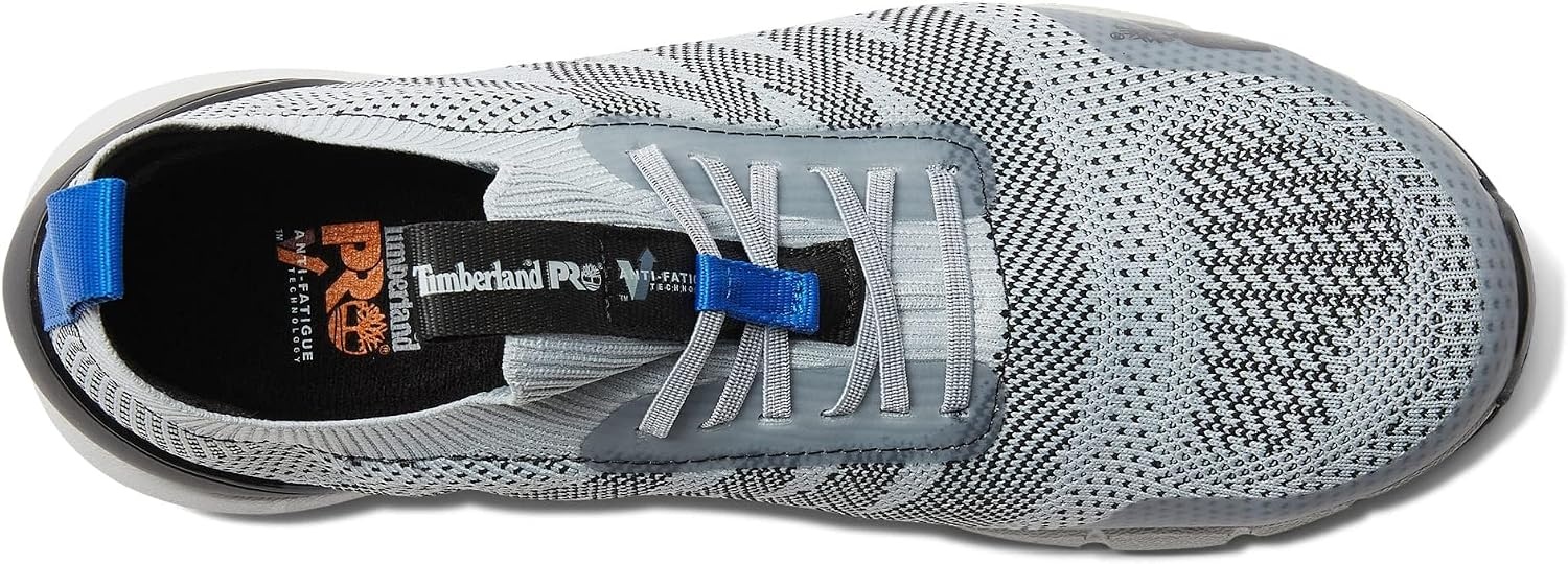 Timberland PRO Mens CSA Radius Knit Composite Safety Toe Puncture Resistant Industrial Athletic Work Shoe(Grey/Blue 2)