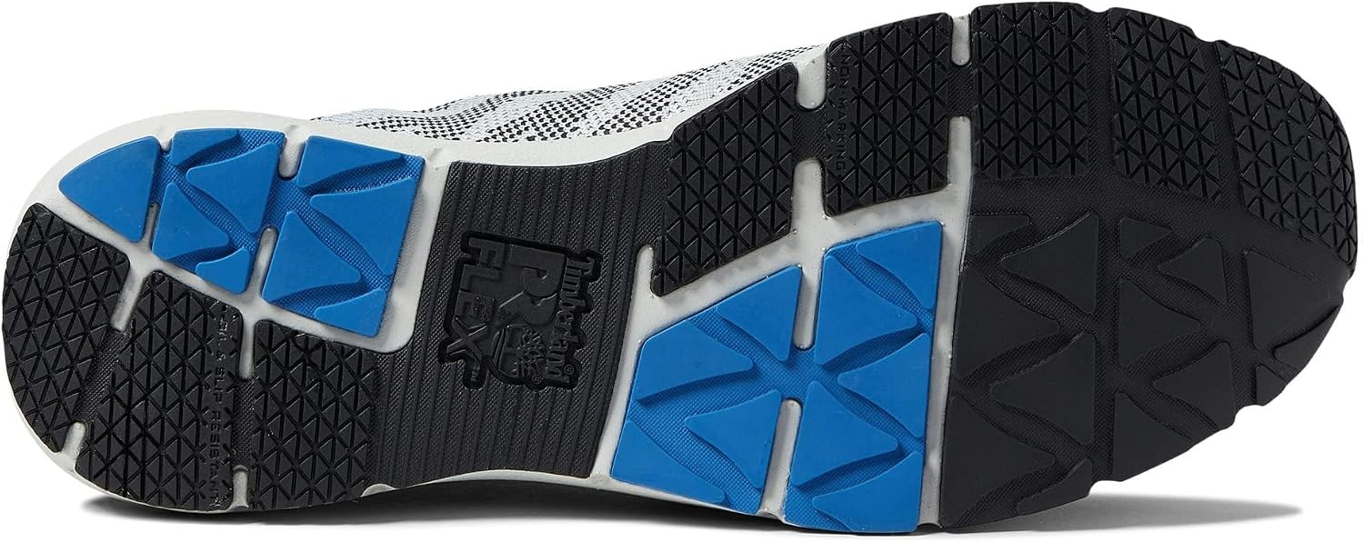 Timberland PRO Mens CSA Radius Knit Composite Safety Toe Puncture Resistant Industrial Athletic Work Shoe(Grey/Blue 2)