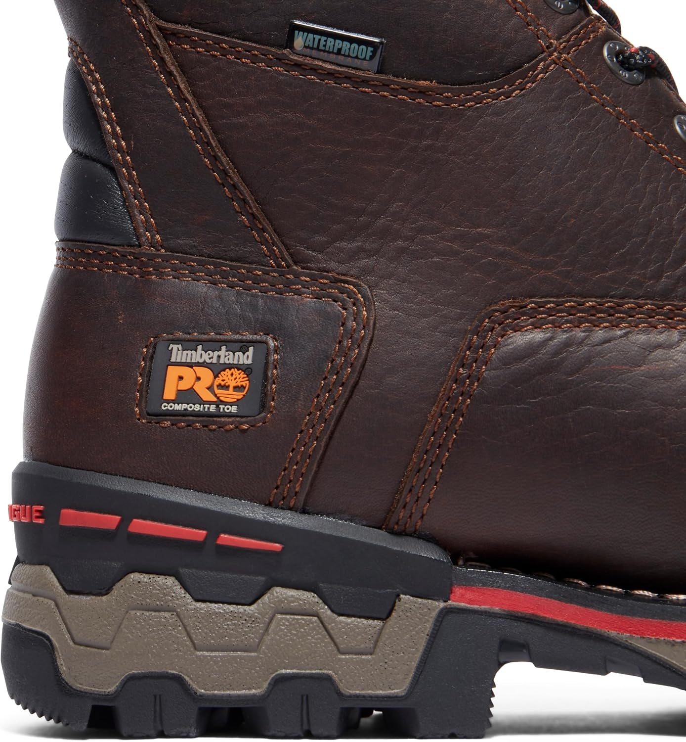 Timberland PRO Men’s Boondock Waterproof ST Work Boot(Brown Tumbled L)