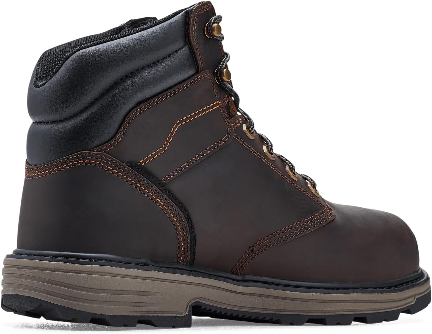 Timberland PRO Titan Tasker 6 Inch Alloy Safety Toe Industrial Work Boots(Dark Brown Full Grain)