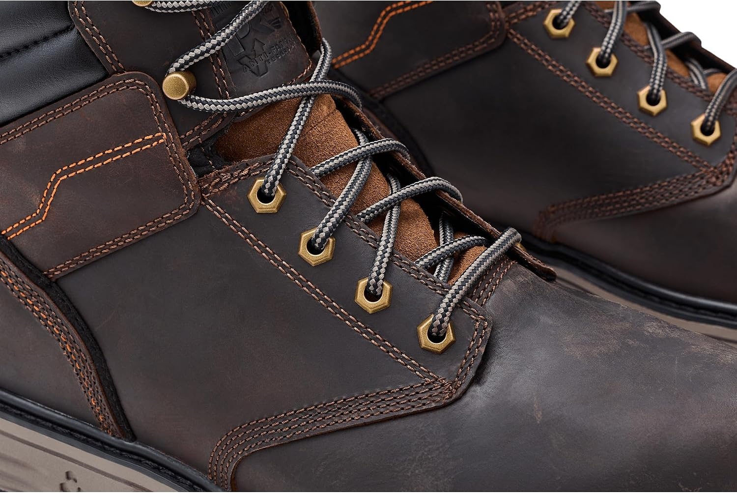 Timberland PRO Titan Tasker 6 Inch Alloy Safety Toe Industrial Work Boots(Dark Brown Full Grain)
