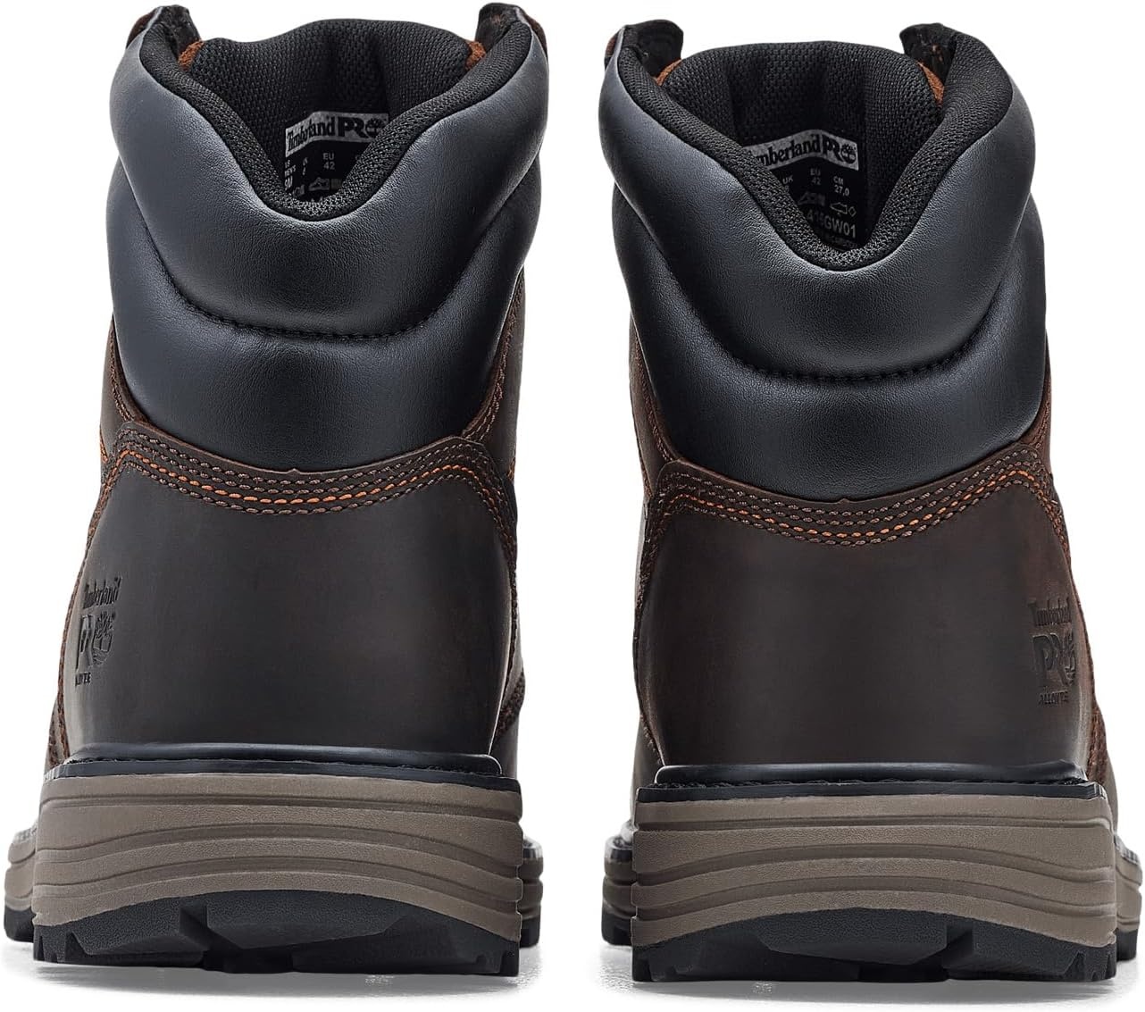 Timberland PRO Titan Tasker 6 Inch Alloy Safety Toe Industrial Work Boots(Dark Brown Full Grain)