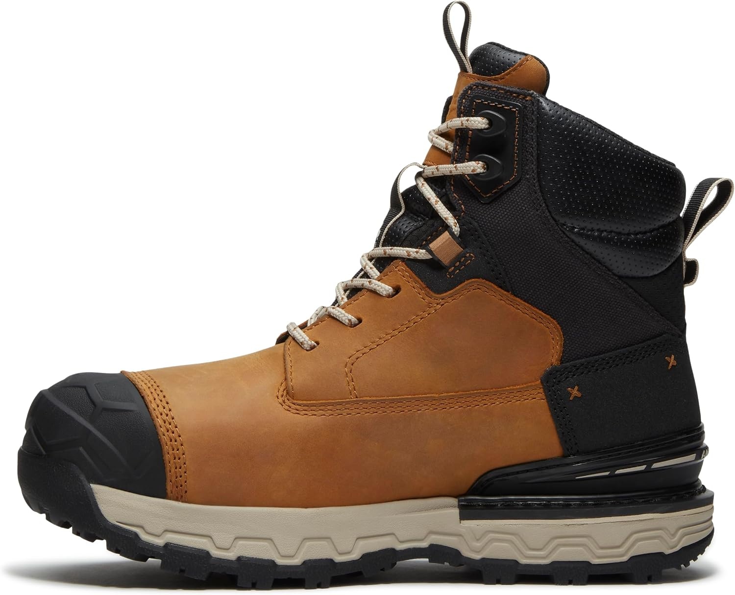 Timberland PRO Men’s 6 Boondock Ultralight Composite Toe Waterproof Slip Resistant Boot(Wheat Full Grain/Black)