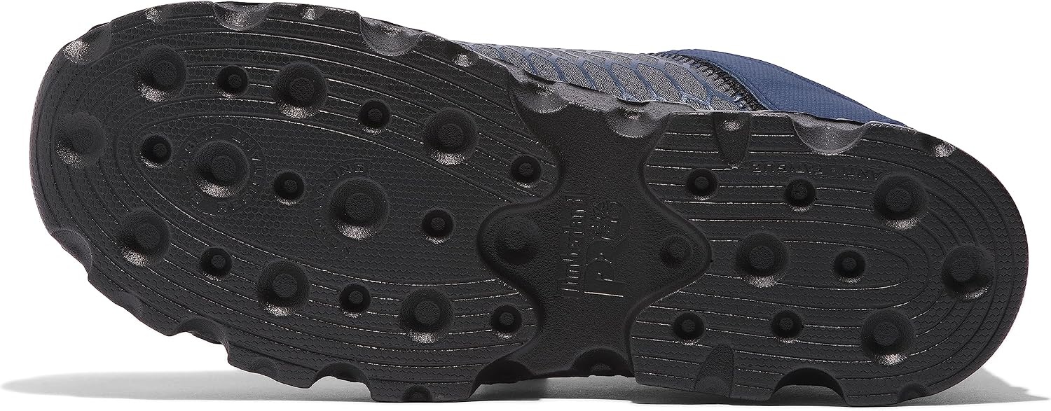Timberland PRO Men’s Powertrain Sport Alloy Safety Toe Industrial Athletic Work Shoe, Black/Orange-2024 New, 10.5(Grey/Navy)