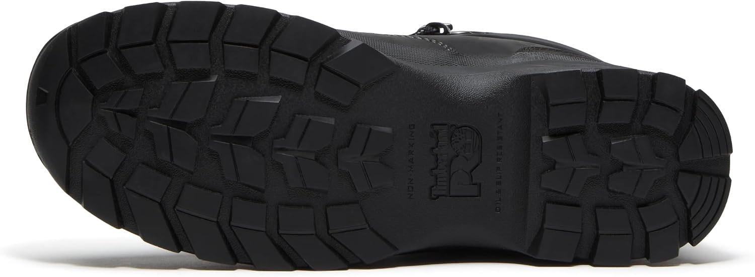 Timberland PRO Men’s Euro Hiker Xt Mid Alloy Safety Toe Waterproof Industrial Hiker Work Boot(Black Full Grain)