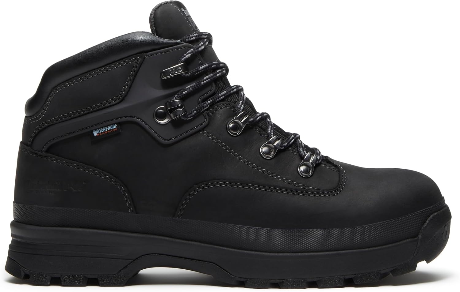 Timberland PRO Men’s Euro Hiker Xt Mid Alloy Safety Toe Waterproof Industrial Hiker Work Boot(Black Full Grain)