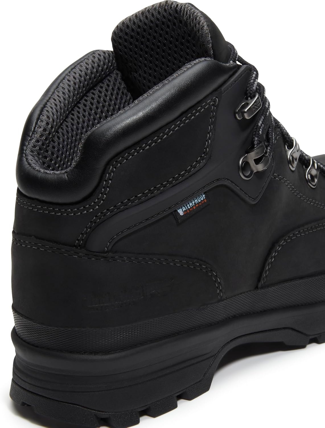 Timberland PRO Men’s Euro Hiker Xt Mid Alloy Safety Toe Waterproof Industrial Hiker Work Boot(Black Full Grain)