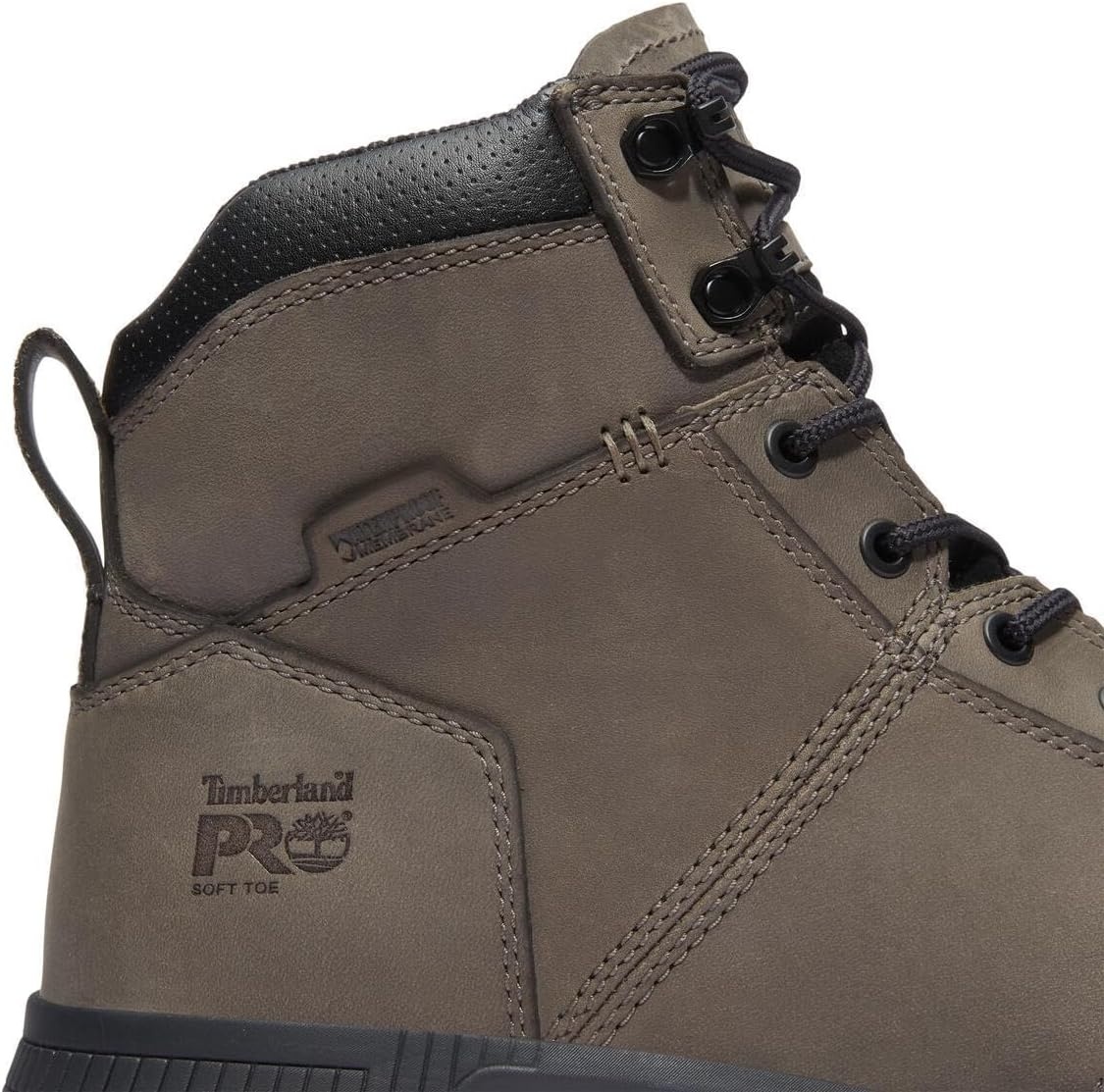 Timberland PRO Men’s Montauk 6 Inch Soft Toe Waterproof(Medium Grey)