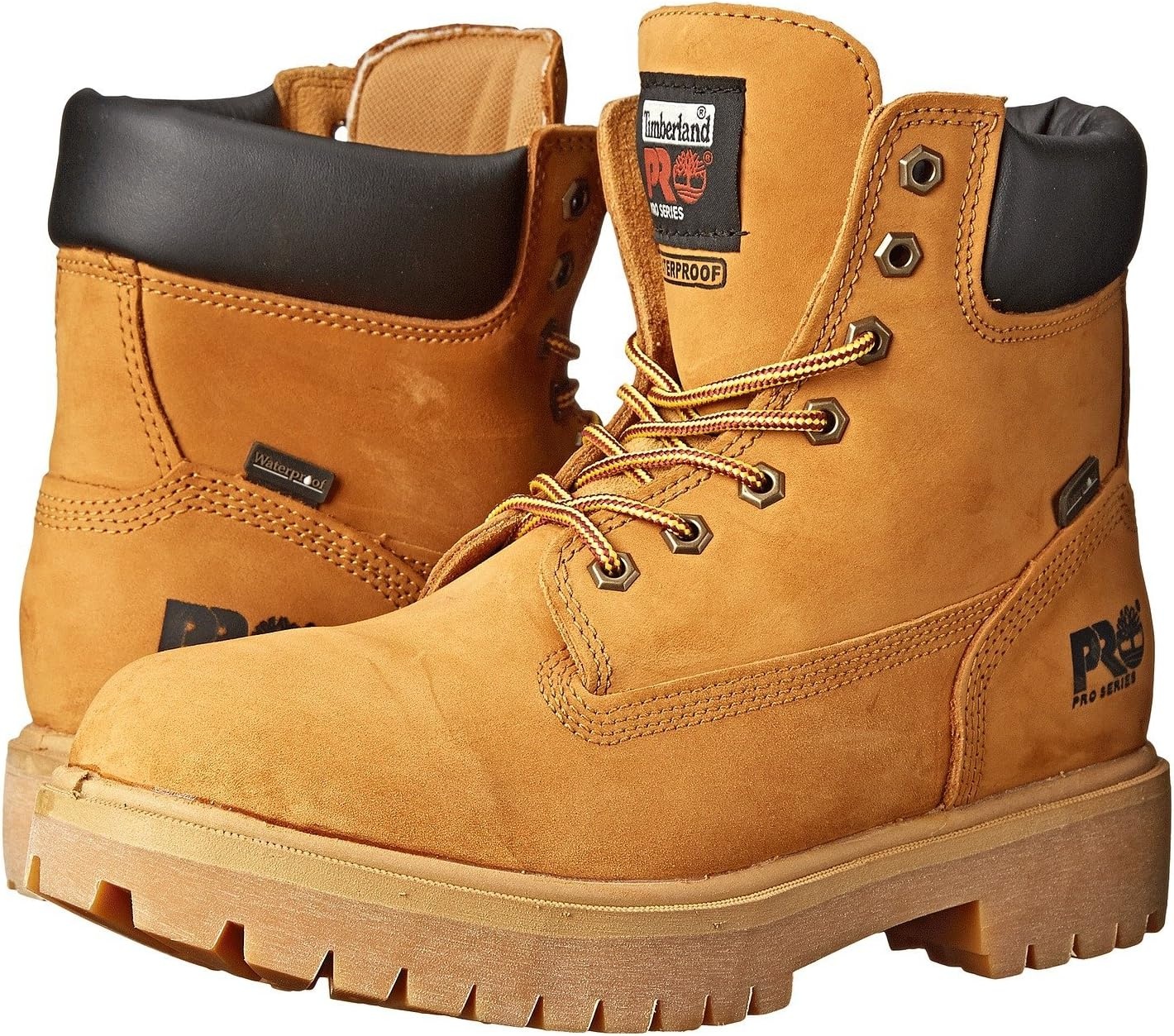Timberland PRO Men’s Direct Attach 6 Inch Soft-toe Insulated Waterproof Industrial Work Boot(Wheat)