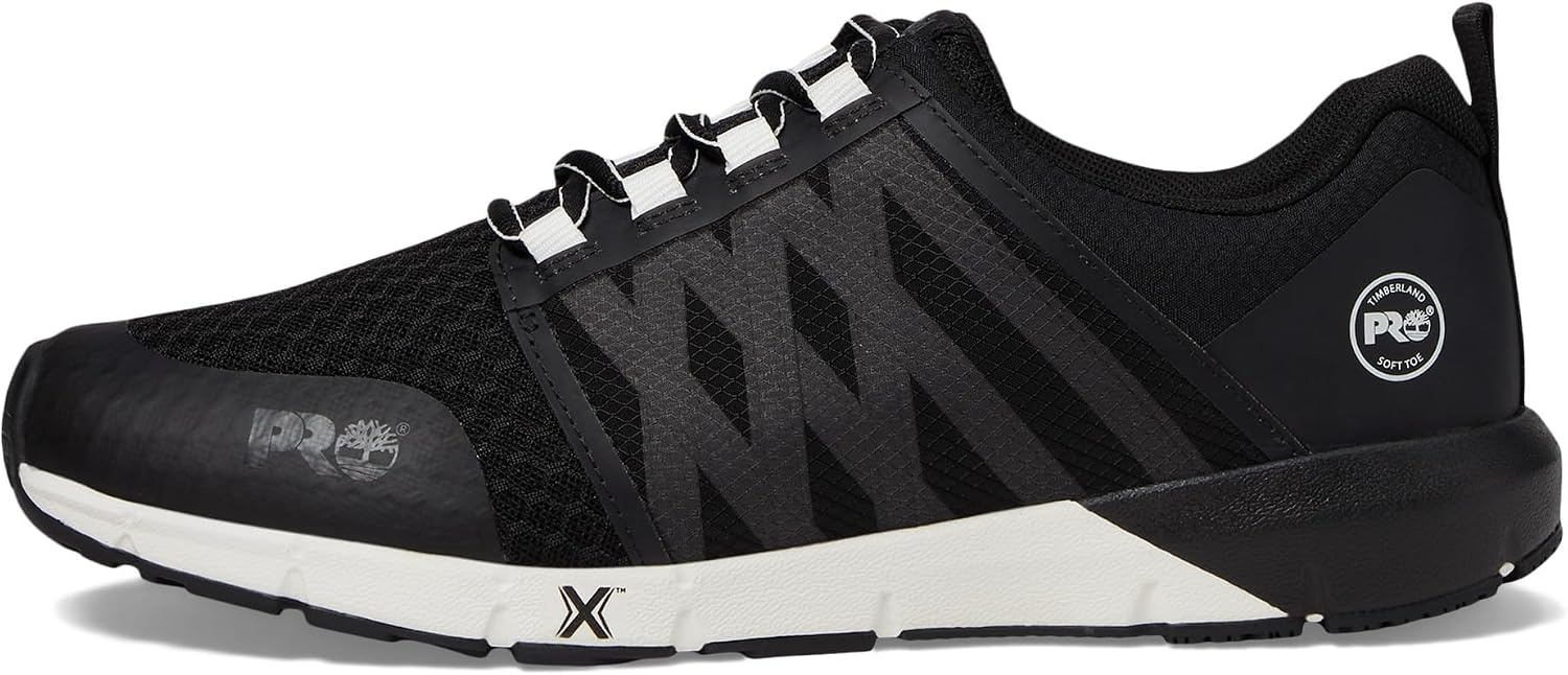 Timberland PRO Men’s Radius Soft Toe Work Shoes(Black/White)