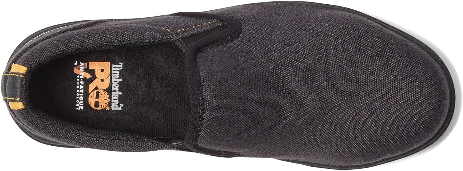 Timberland PRO Men’s Berkley Slip-on Composite Safety Toe Static Dissipative Industrial Casual Work Shoe(Grey/Yellow V1)