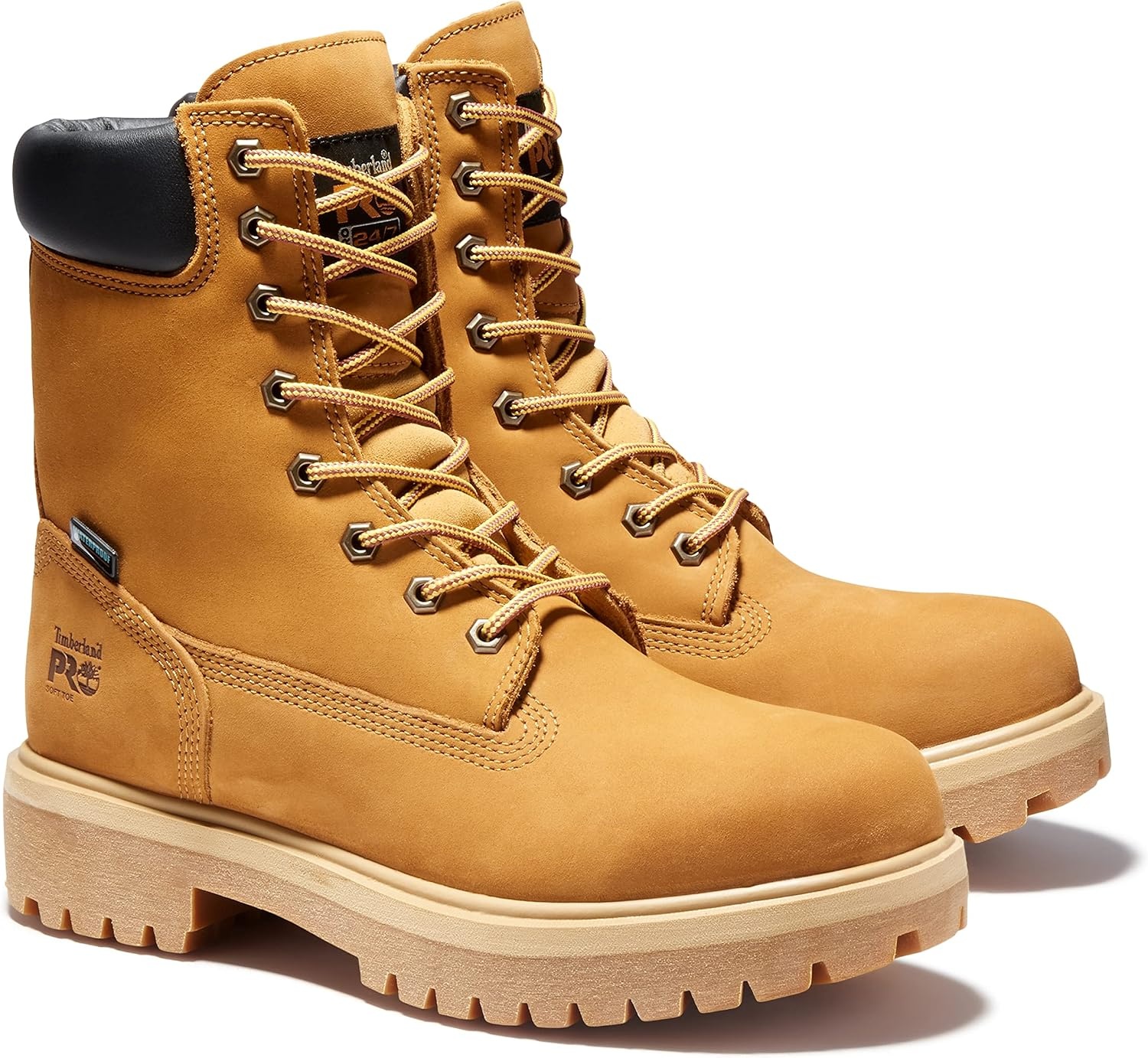 Timberland PRO Men’s 26011 Direct Attach 8″ Soft-Toe(Wheat V1)