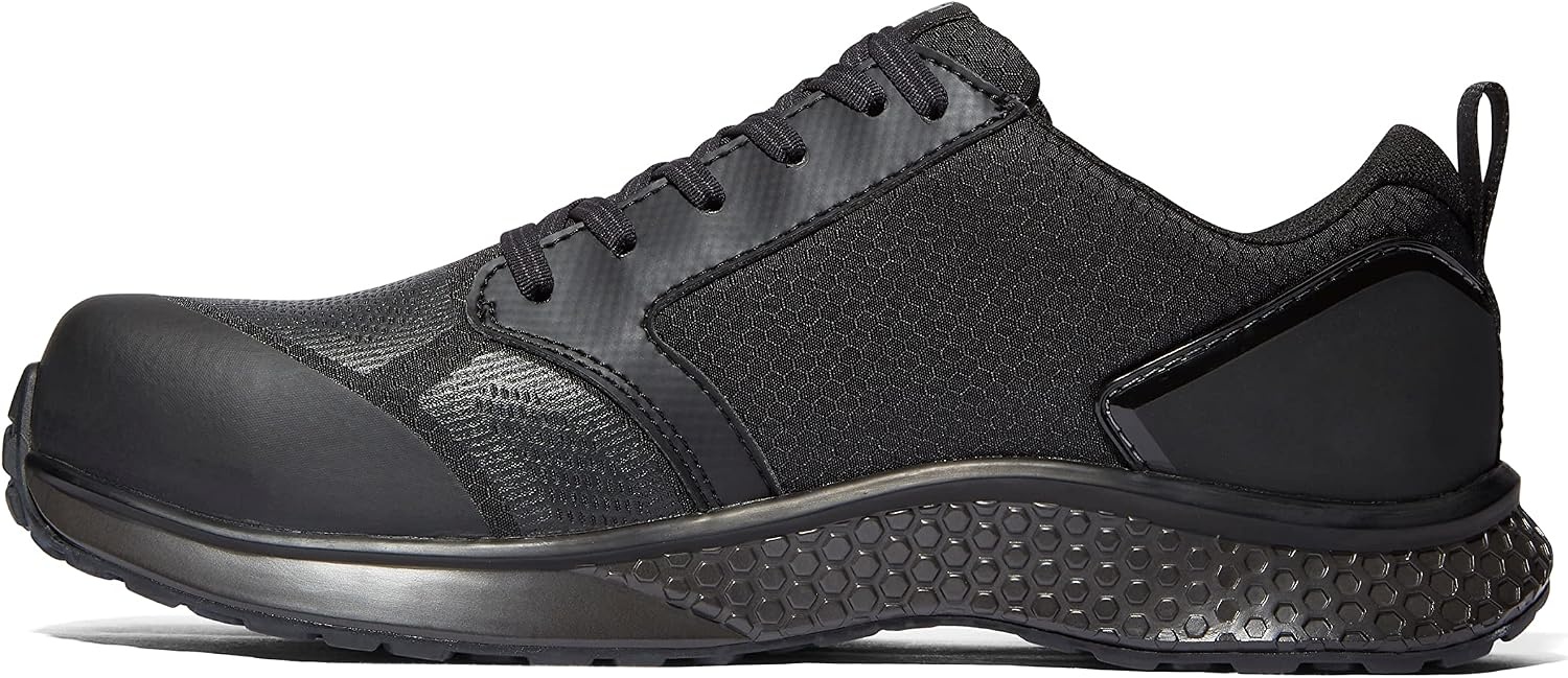 Timberland PRO Men’s Reaxion Athletic Composite Toe Work Shoe(Black/Grey)
