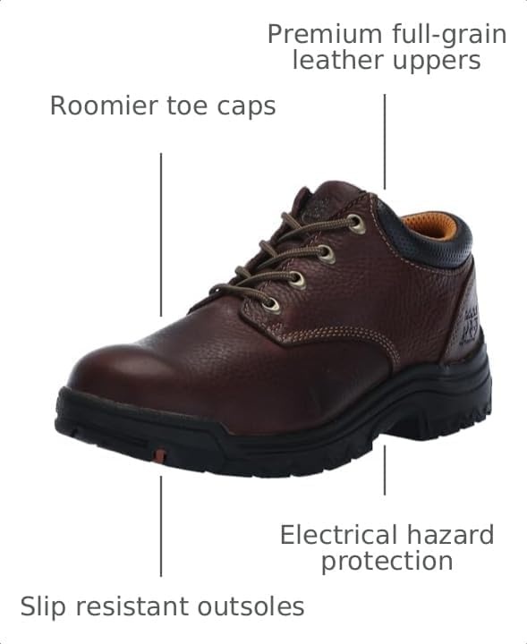 Timberland PRO Men’s Titan Casual Work Oxford Shoes(Haystack Brown)