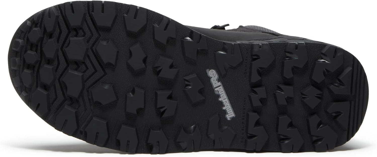 Timberland PRO Mens 6 Grey/Black Boondock Comp Toe WP SR Boot(Black Full Grain)