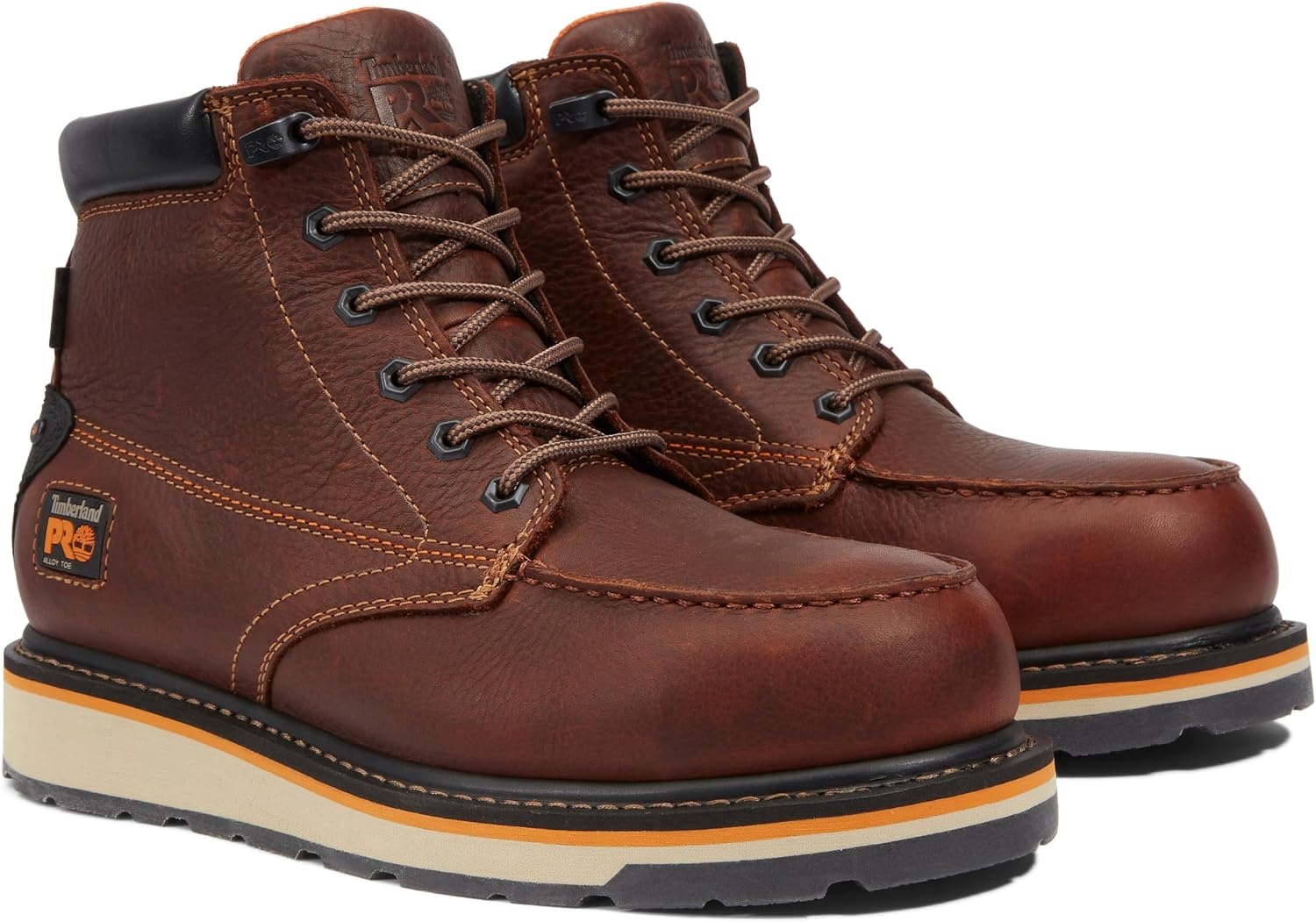 Timberland PRO mens Gridworks Wedge 6 Inch Alloy Safety Toe Waterproof Industrial Work Boot(Brown)