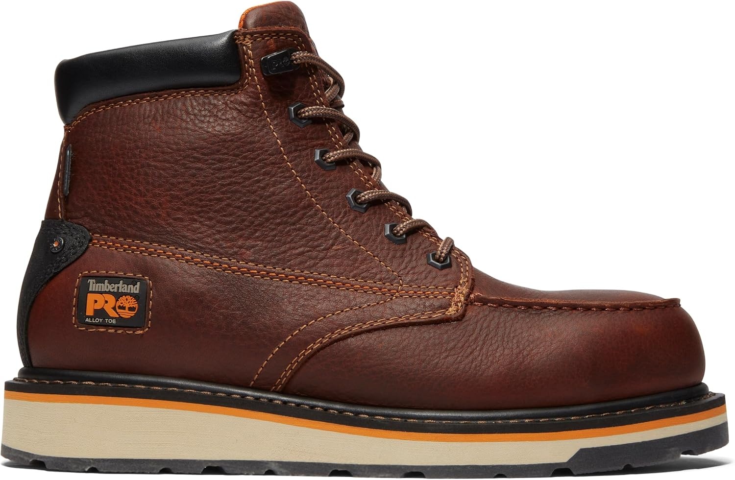 Timberland PRO mens Gridworks Wedge 6 Inch Alloy Safety Toe Waterproof Industrial Work Boot(Brown)
