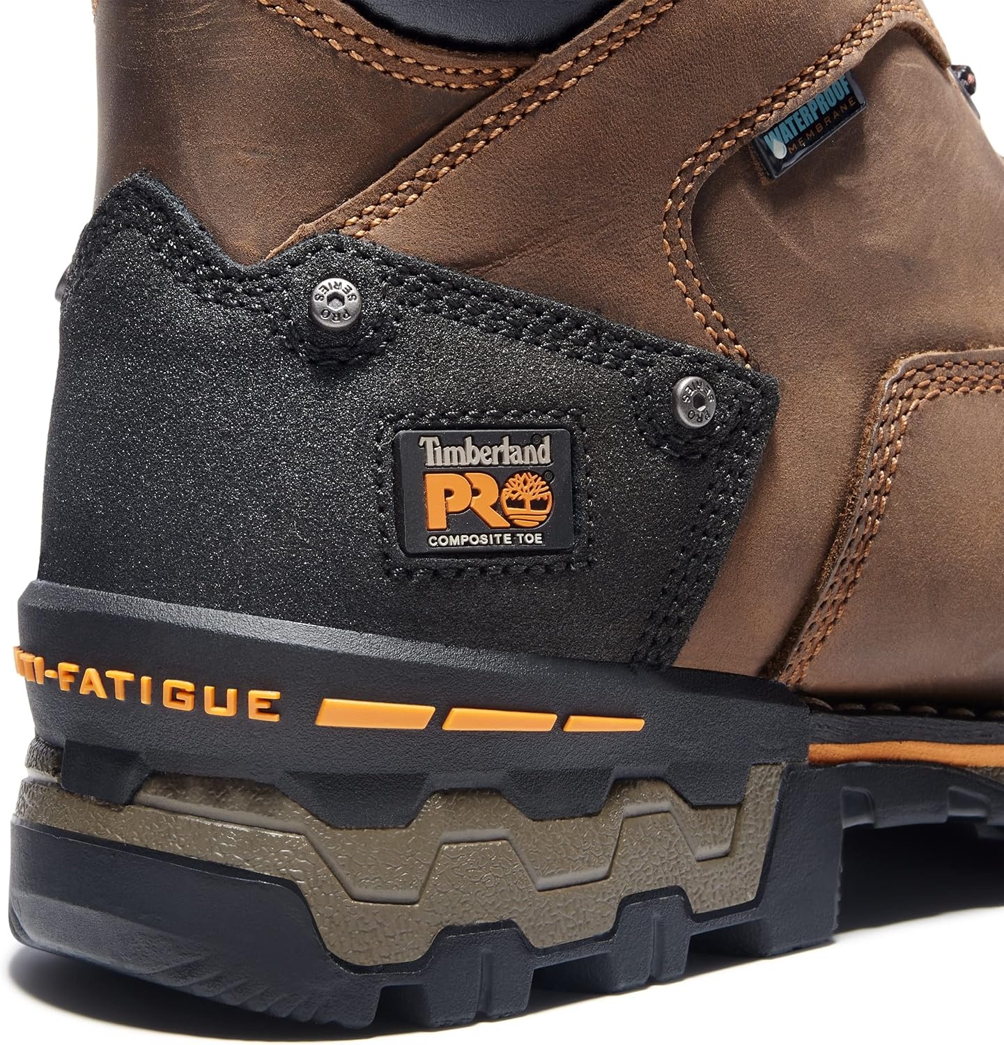 Timberland PRO Men’s Boondock 6 Inch Composite Safety Toe Waterproof Industrial Work Boot(Brown-2024 New)