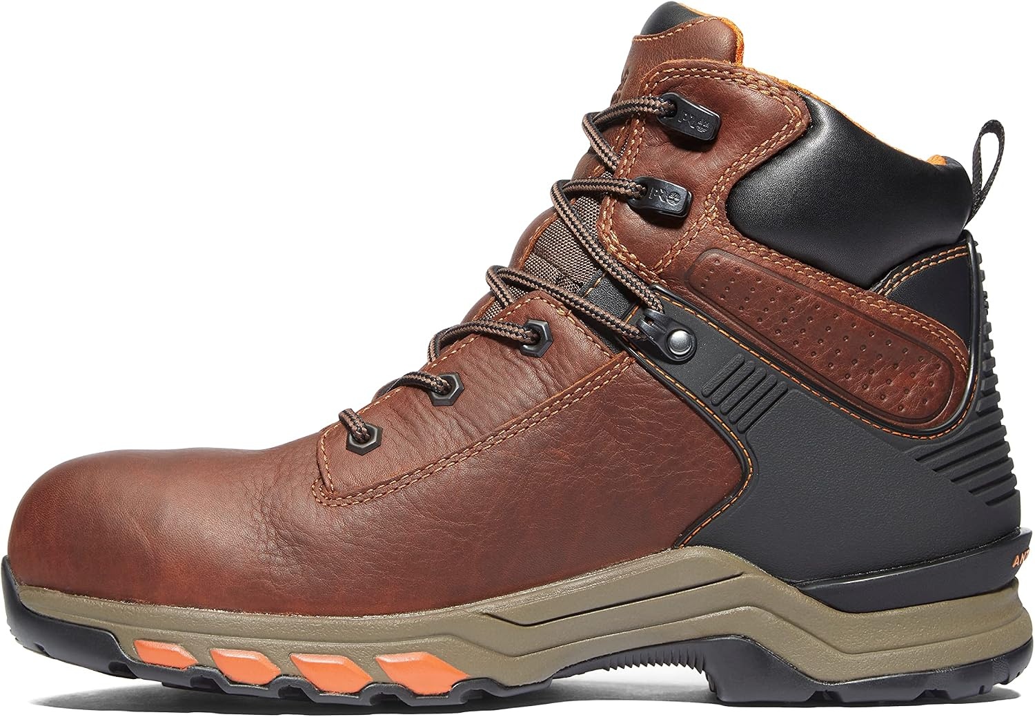 Timberland PRO Men’s Hypercharge 6 Inch Composite Safety Toe Waterproof Industrial Work Boot(Teak Trailblazer Brown V1)