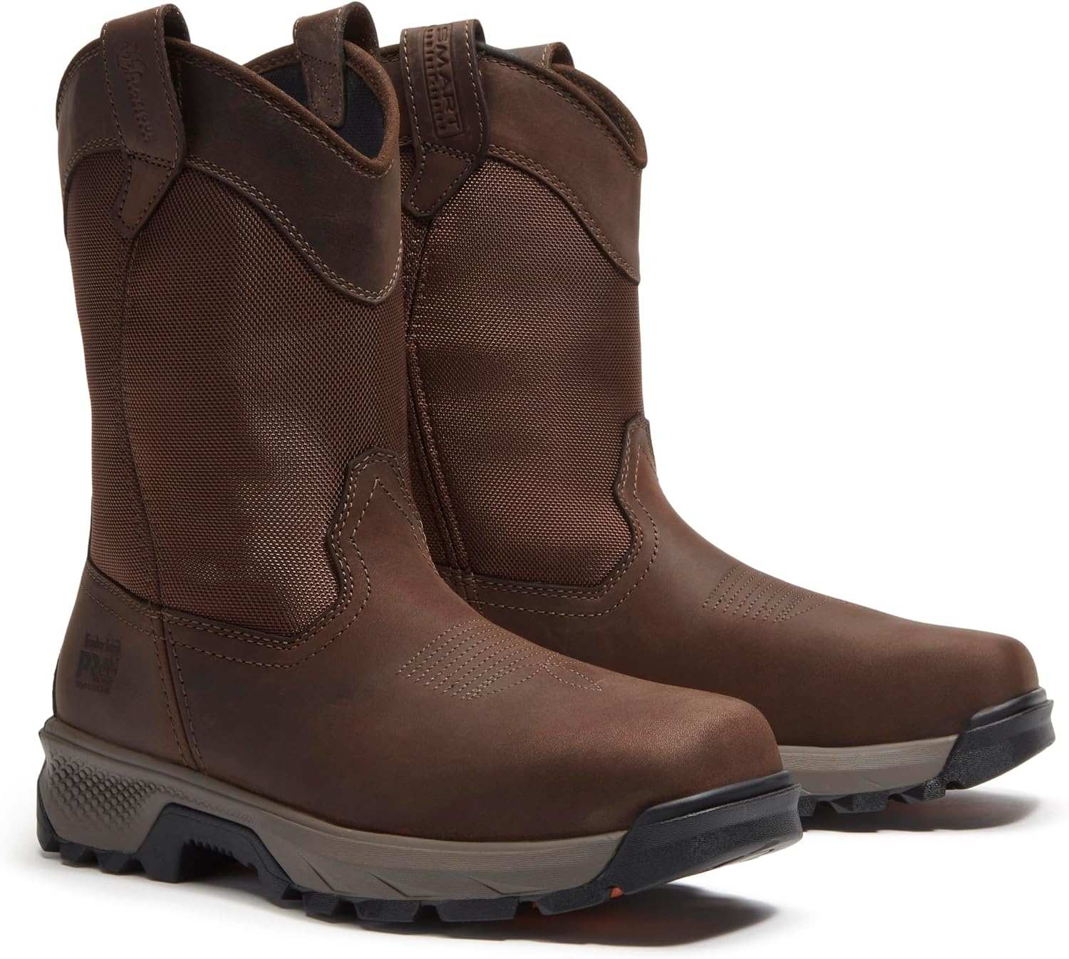 Timberland PRO Titan EV Pull-On Composite Safety Toe Industrial Work Boots(Dark Brown Full Grain)