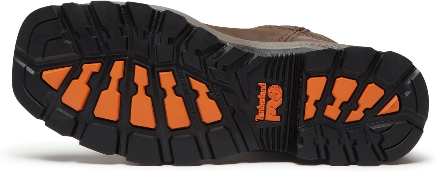 Timberland PRO Titan EV Pull-On Composite Safety Toe Industrial Work Boots(Dark Brown Full Grain)