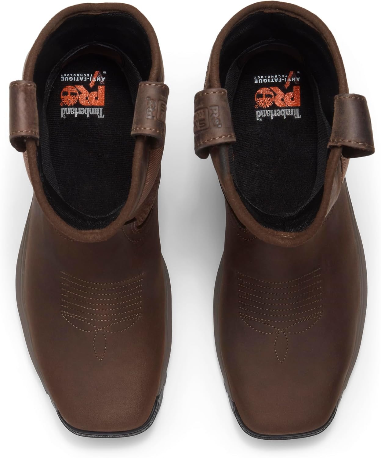 Timberland PRO Titan EV Pull-On Composite Safety Toe Industrial Work Boots(Dark Brown Full Grain)