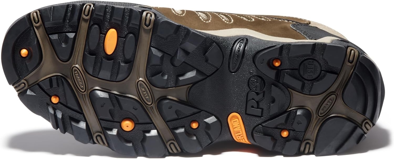 Timberland PRO Men’s Mudslinger Mid Waterproof Lace-Up Fashion Sneaker(Brown Nubuck)