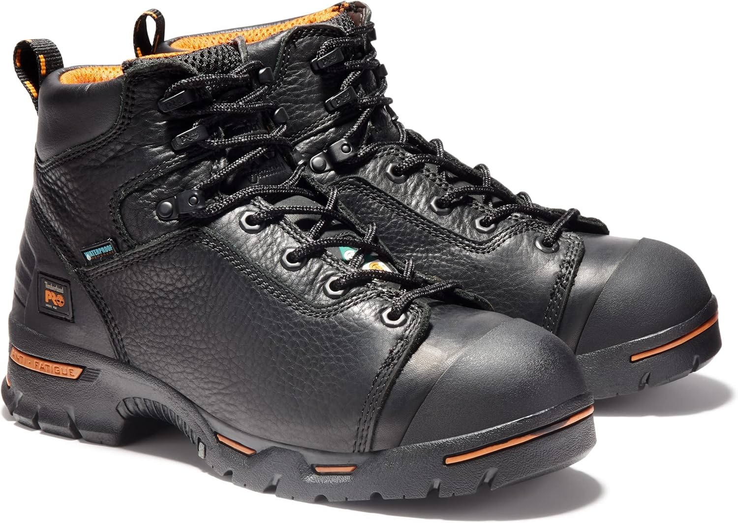 Timberland PRO Men’s Endurance 6 Inch Steel Safety Toe Puncture Resistant Waterproof Industrial Work Boot(Black)