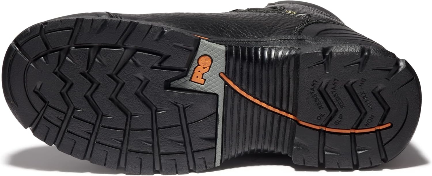 Timberland PRO Men’s Endurance 6 Inch Steel Safety Toe Puncture Resistant Waterproof Industrial Work Boot(Black)