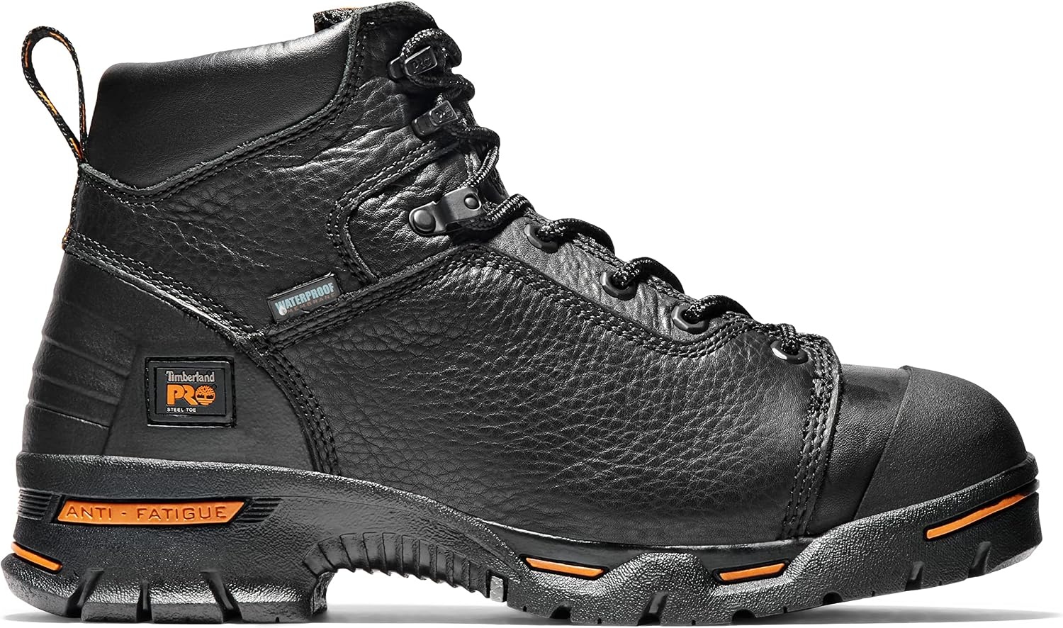 Timberland PRO Men’s Endurance 6 Inch Steel Safety Toe Puncture Resistant Waterproof Industrial Work Boot(Black)