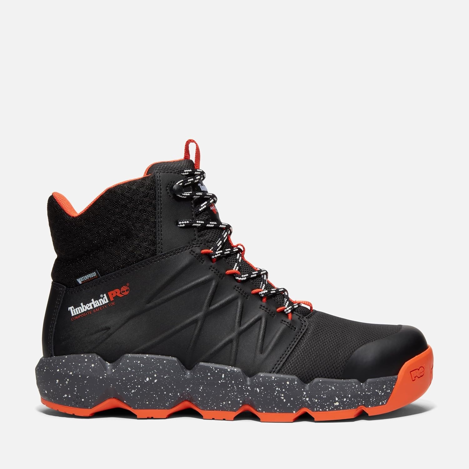 Timberland PRO Men’s Morphix 6″ Composite Safety Toe Waterproof(Black/Orange V1)