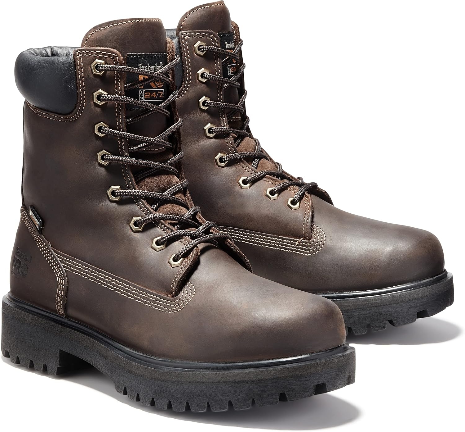 Timberland PRO Men’s 26011 Direct Attach 8″ Soft-Toe(Brown V1)