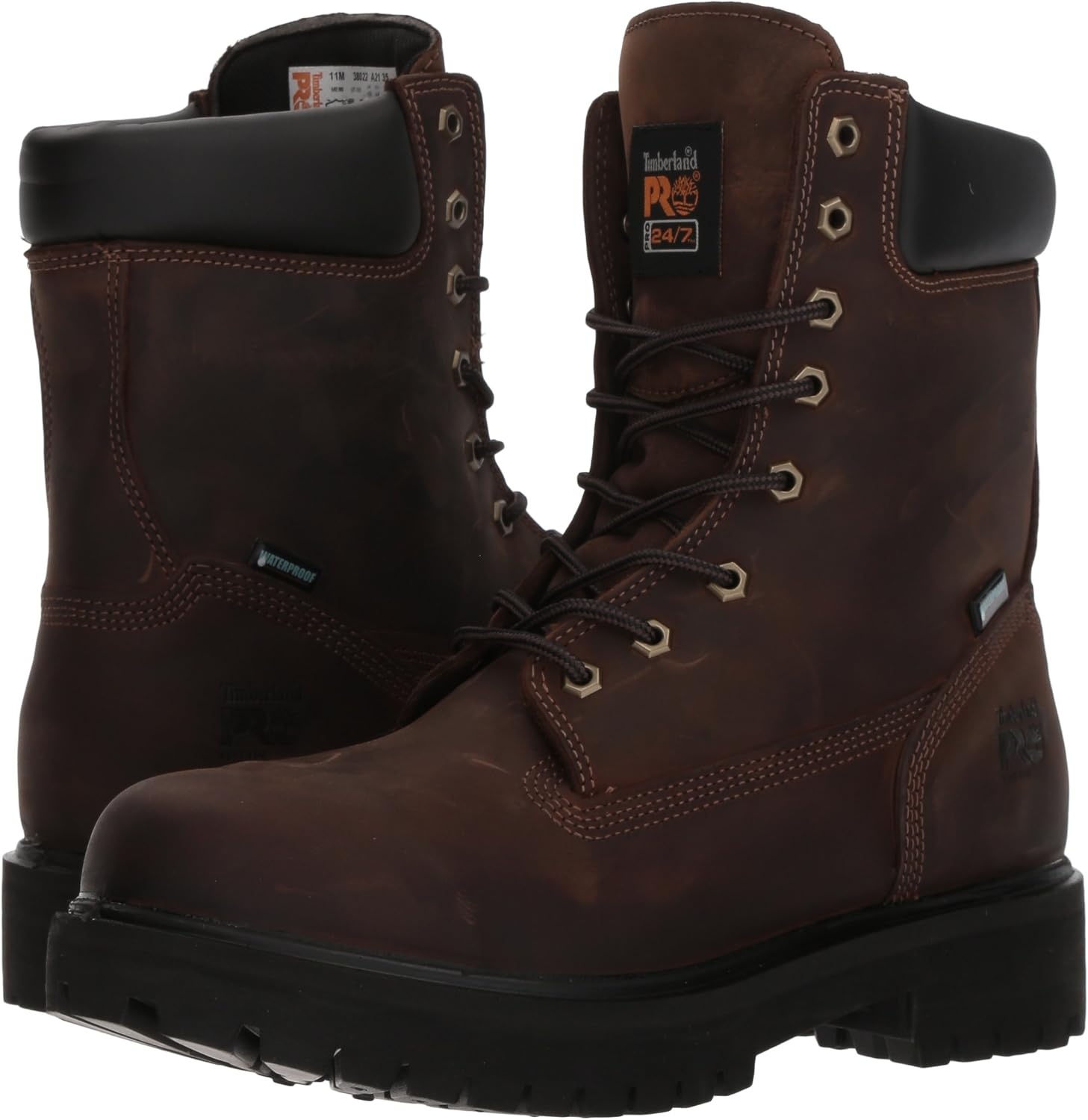 Timberland PRO Men’s 26011 Direct Attach 8″ Soft-Toe(Brown V1)