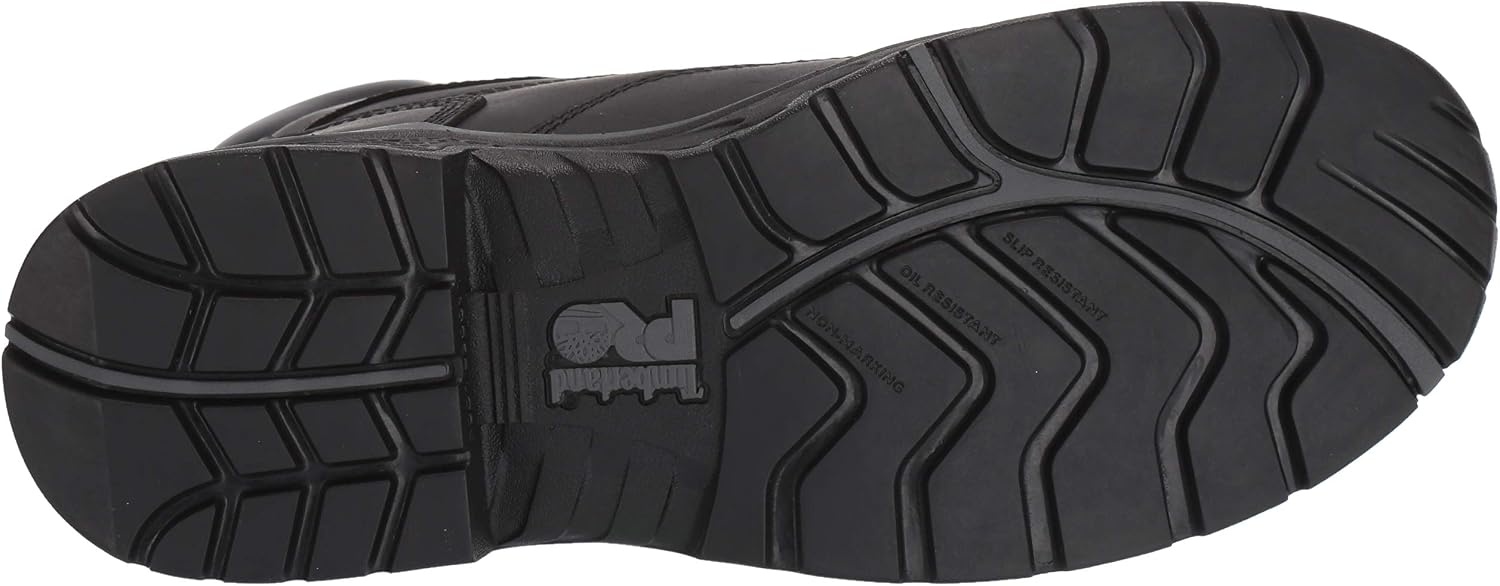 Timberland PRO mens Bosshog 6″ Composite Safety Toe Puncture Resistant Waterproof Industrial Work Boot(Black V1)