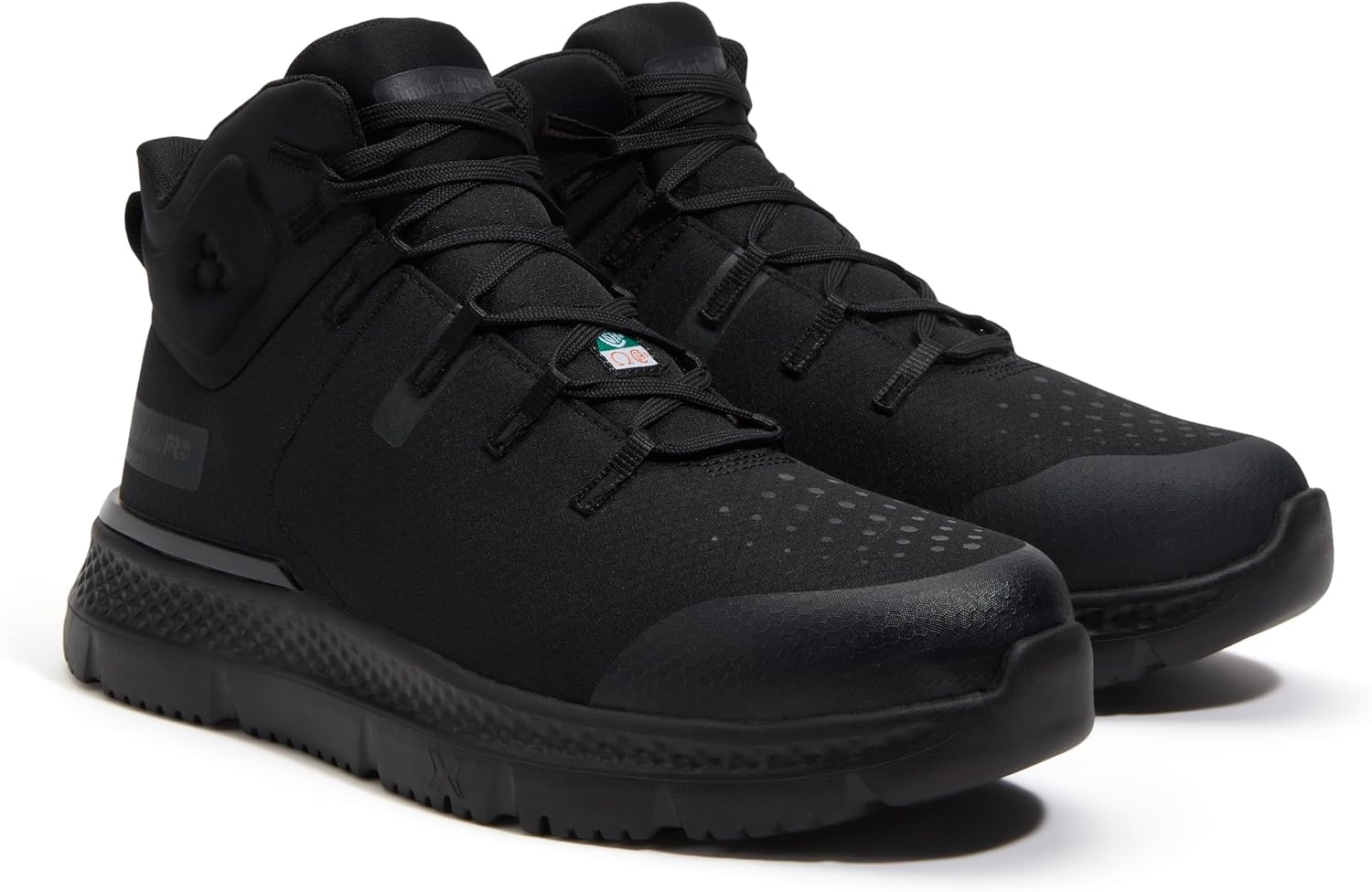 Timberland PRO Men’s Intercept Mid Steel Safety Toe Shoes(Black V1)