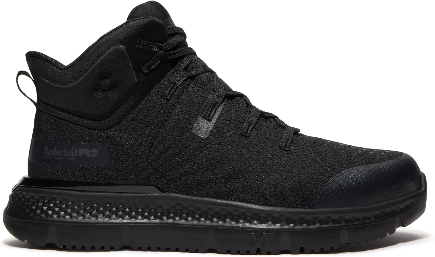 Timberland PRO Men’s Intercept Mid Steel Safety Toe Shoes(Black V1)