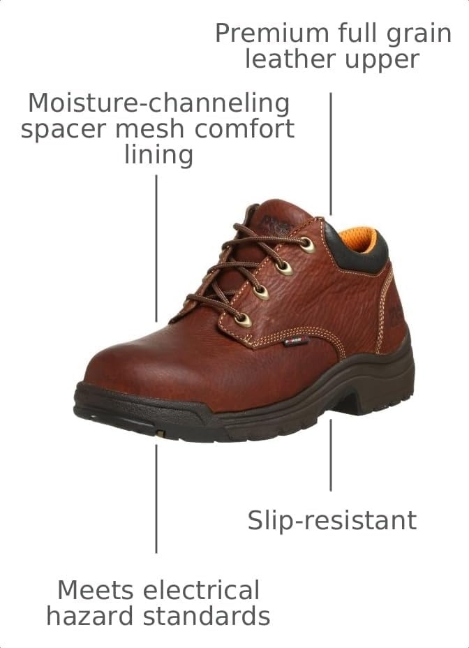 Timberland PRO Men’s Titan Casual Work Oxford Shoes(Brown)