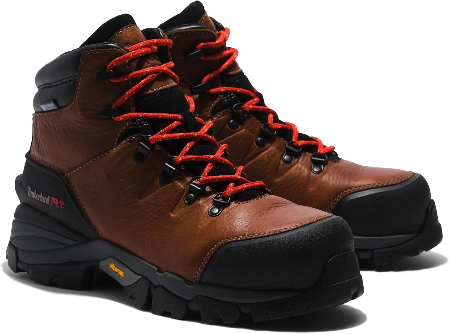 Timberland PRO Men’s Heritage Hyperion 6 Inch Composite Safety Toe Waterproof Industrial Hiker Work Boot(Brown)