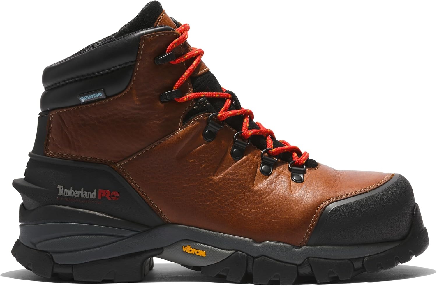 Timberland PRO Men’s Heritage Hyperion 6 Inch Composite Safety Toe Waterproof Industrial Hiker Work Boot(Brown)
