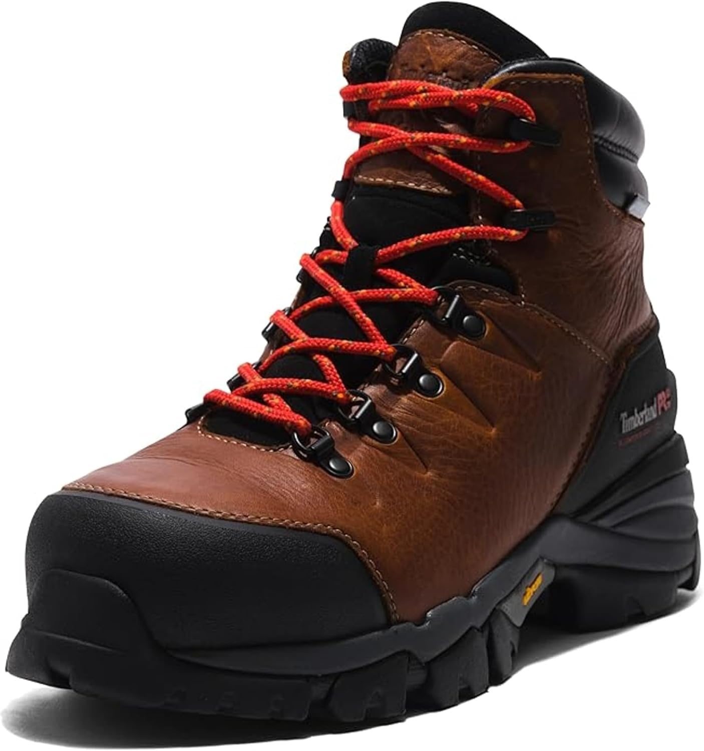 Timberland PRO Men’s Heritage Hyperion 6 Inch Composite Safety Toe Waterproof Industrial Hiker Work Boot(Brown)