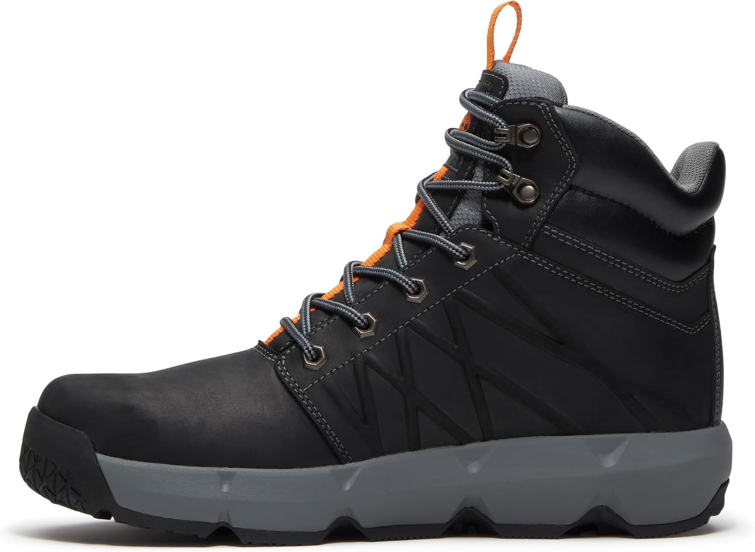 Timberland PRO Men’s Morphix 6 Inch Composite Safety Toe Waterproof Gripmax Slip Resistant Work Boot(Black Leather)