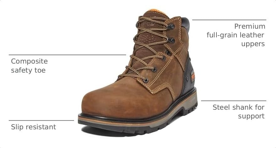 Timberland PRO Ballast 6″ Composite Safety Toe(Mocha Brown V1)