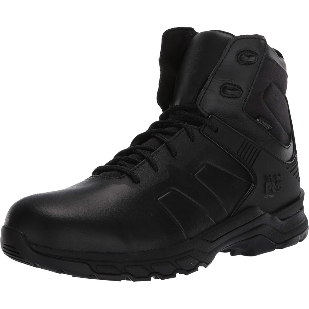 Timberland PRO mens Hypercharge 6″ Soft-toe Waterproof Industrial Work Boot(Black)